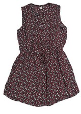 GAP Dress Women's Large Red Mini Multi Ditsy Micro Floral Pockets Lined Summer