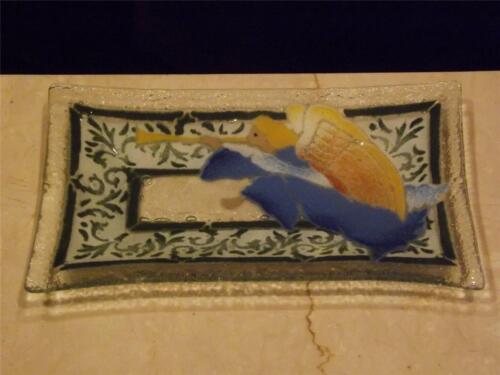 Peggy Karr Heralding Angel Tray Signed 10" Long - Picture 1 of 3