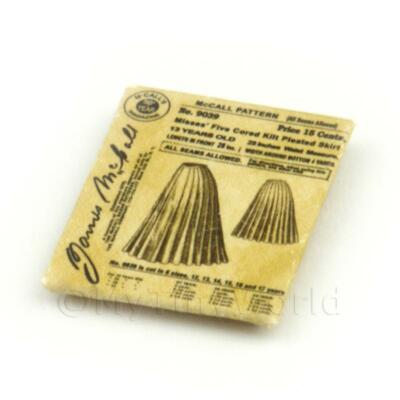 Puppenhaus Miniatur viktorianisches Kleid Muster Paket 