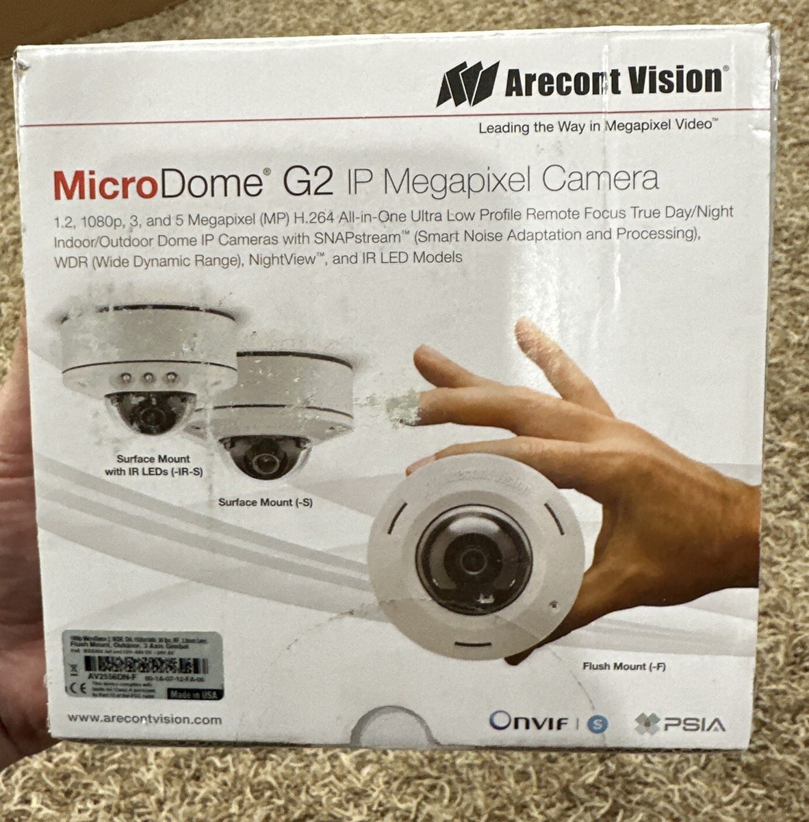 Arecont Vision AV2556DN-F 2MP FHD IP Security Camera Flush Mount