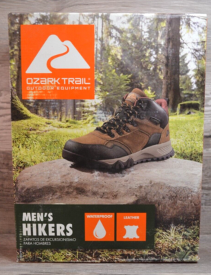 Ozark Trail Mens Size 13 Redlined Mid Ankle Hiker Boots Suede Waterproof Ozark Trail Men main image 2