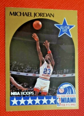 1990-91 Hoops #5 Michael Jordan AS SP UER Won Slam Dunk in/'87 and '88, not '86