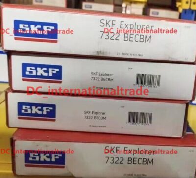 1PC New SKF 7322 BECBM Single Row Angular Contact Ball Bearing ...