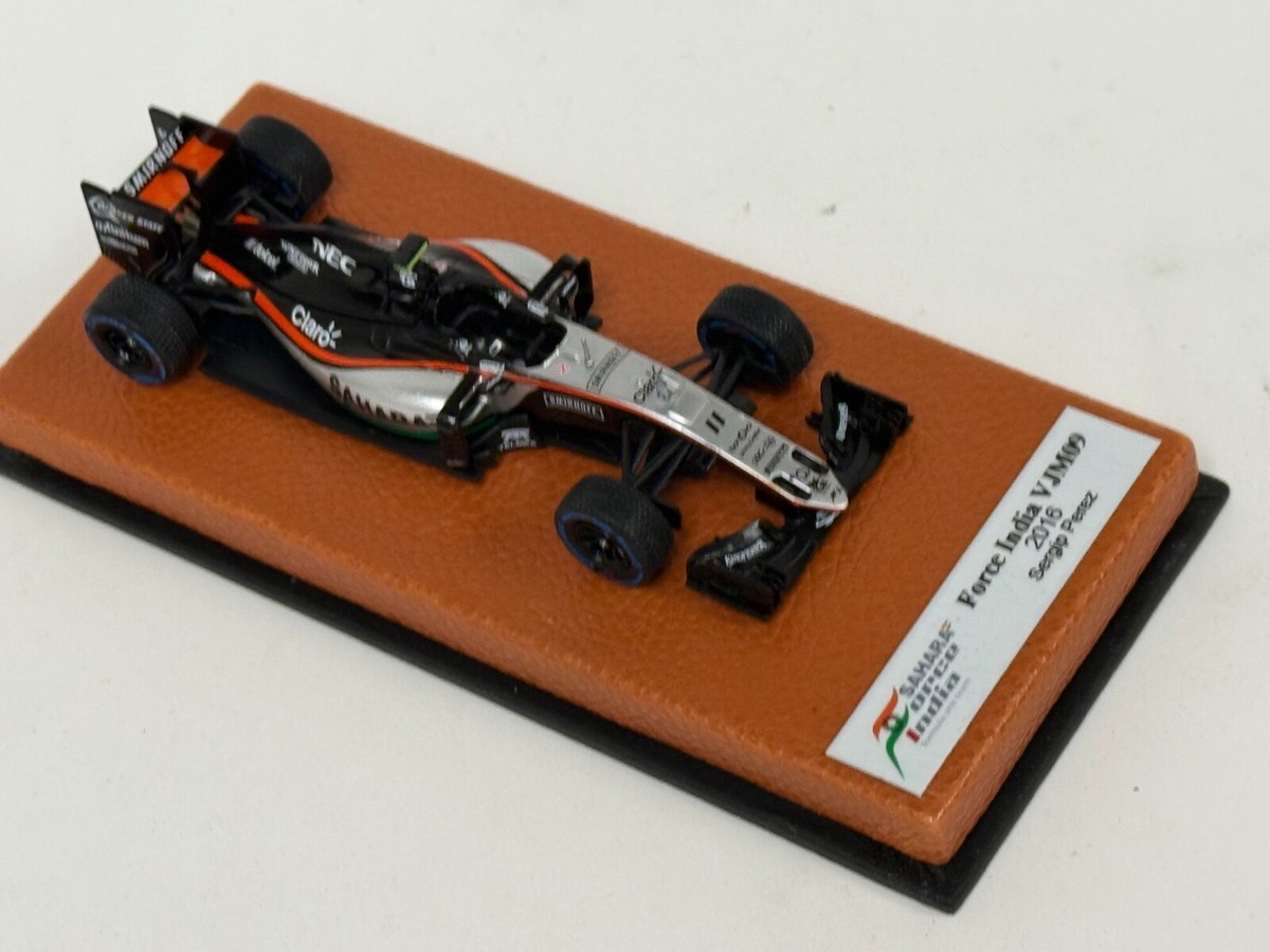 1/43 Force India from 2016 F1 Season of Sergio Perez Leather base