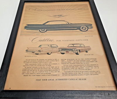 Advertising Framed Cadillac Nineteen Sixty-One This Week Magazine Oct 16,1960