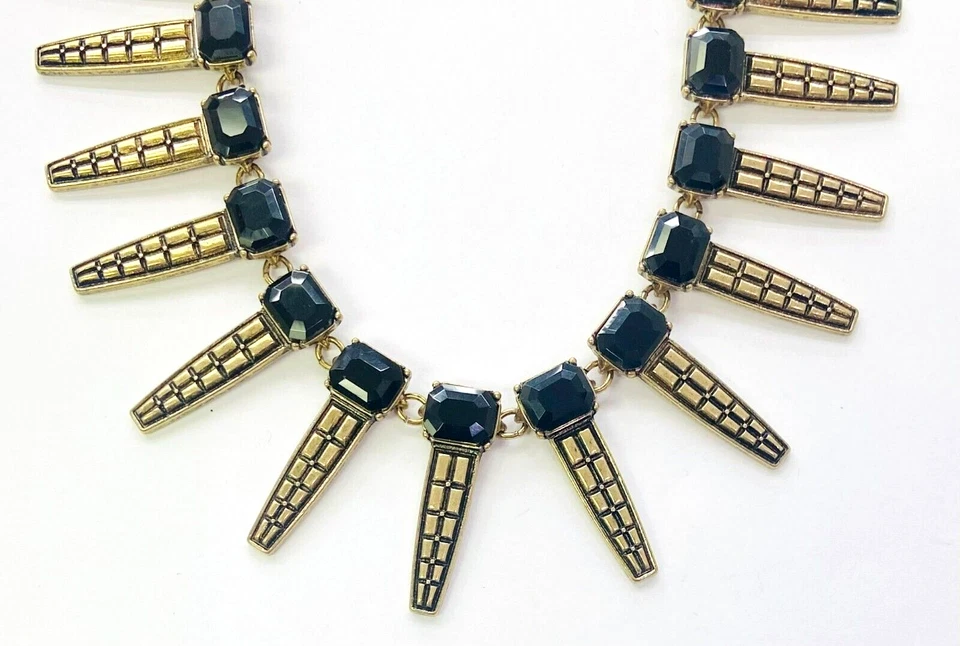 Collar HSN Nicole Romano tono dorado "Belcourt" con púas 16" Foto 3 de 4