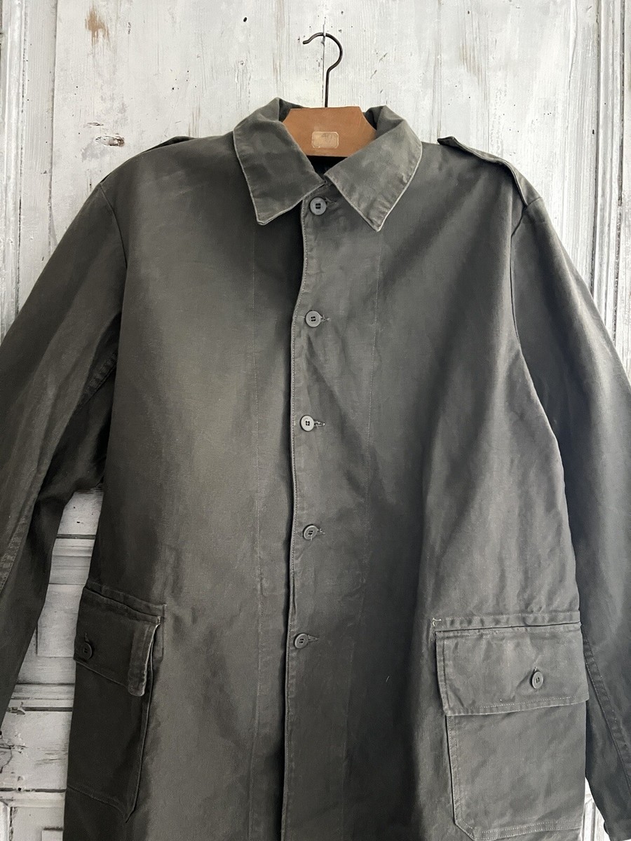Vintage French WORK WEAR khaki MOLESKINE JACKET c1950 | eBay Vintage French WORK WEAR khaki MOLESKINE JACKET c1950 | eBay