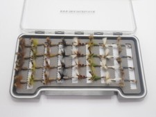 Mayflies, Trout Flies, 32 Boxed Set of Wulff and Humpy, For Fly Fishing NBX1