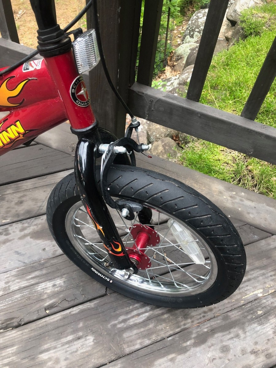 SCHWINN SCORCHER 16-inch BMX Bike red with flames | eBay