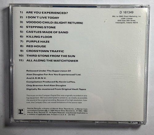 Jimi Hendrix Kiss the Sky Reprise Digital Remastered 1984 - Bild 3 von 5