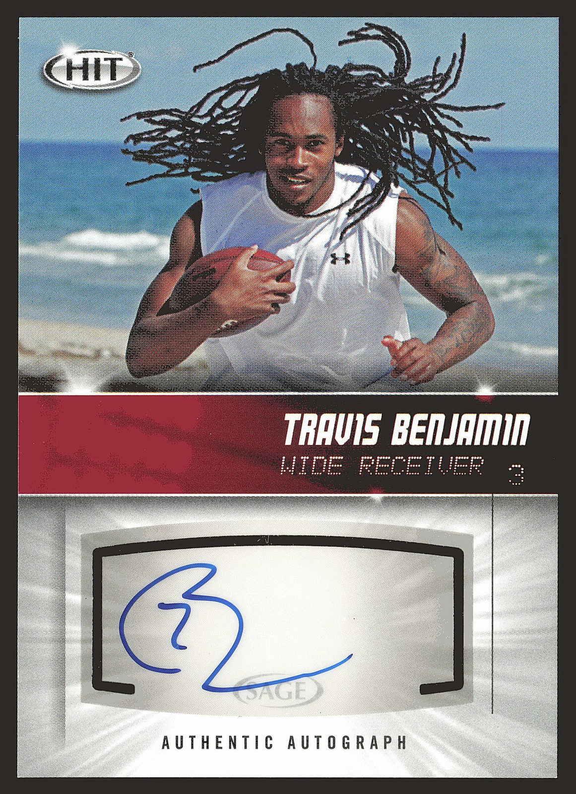 2012 SAGE HIT #A84 Travis Benjamin Autographs AU