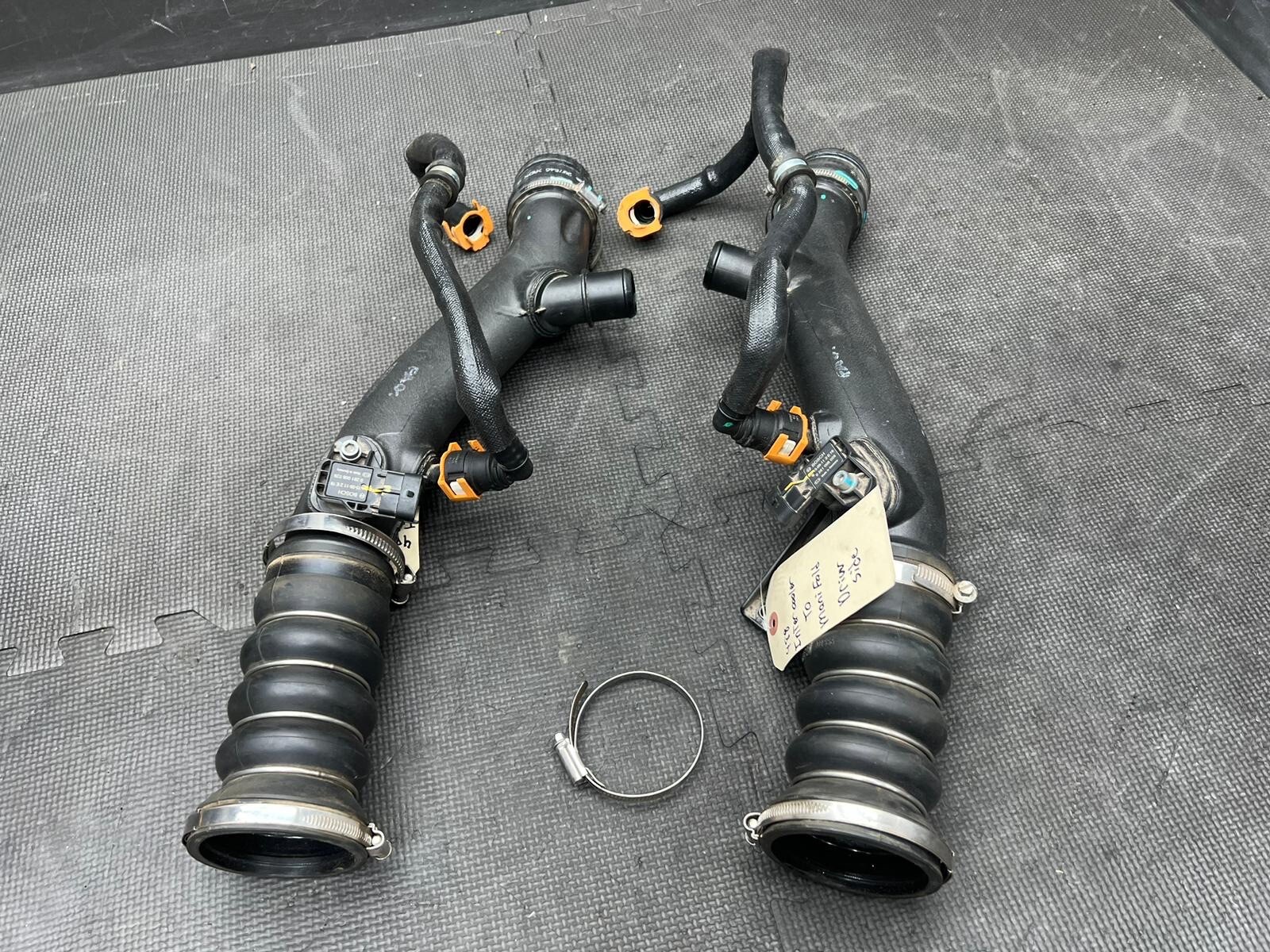 15-19 Ferrari 488 Intercoolers to Throttle Bodies 322654