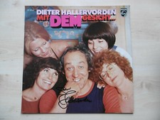 Dieter Hallervorden autograph signed LP cover "With the face..." vinyl