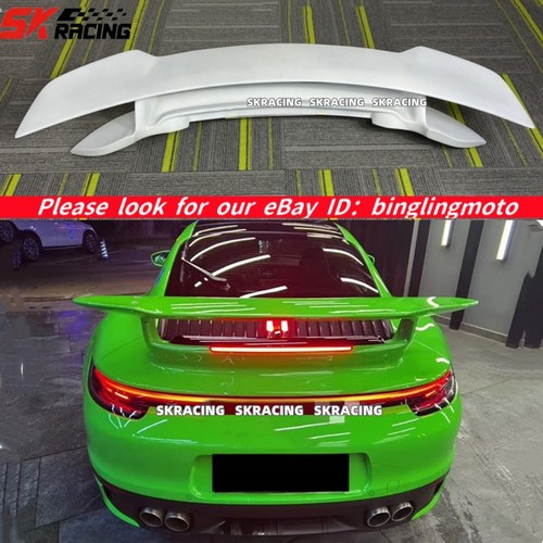 For Porsche Carrera 911 992 2020+ Unpainted FRP Rear Trunk Spoiler Wing BodyKits - Picture 2 of 24