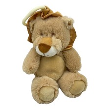 Kellytoy Tan Lion Rattle Crinkle Clip On Baby Stuffed Plush Toy