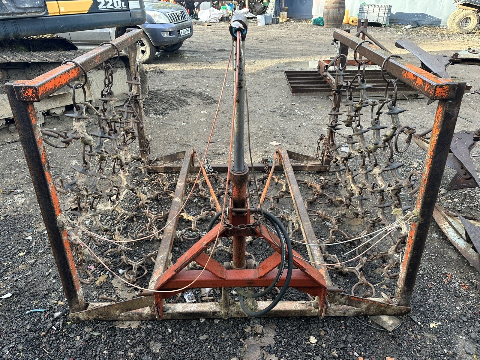12ft Hydraulic Folding Chain Harrows eBay