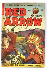 Red Arrow 2 (FRG) Western! very cool cover art! 1951 P L Approved Comics f330