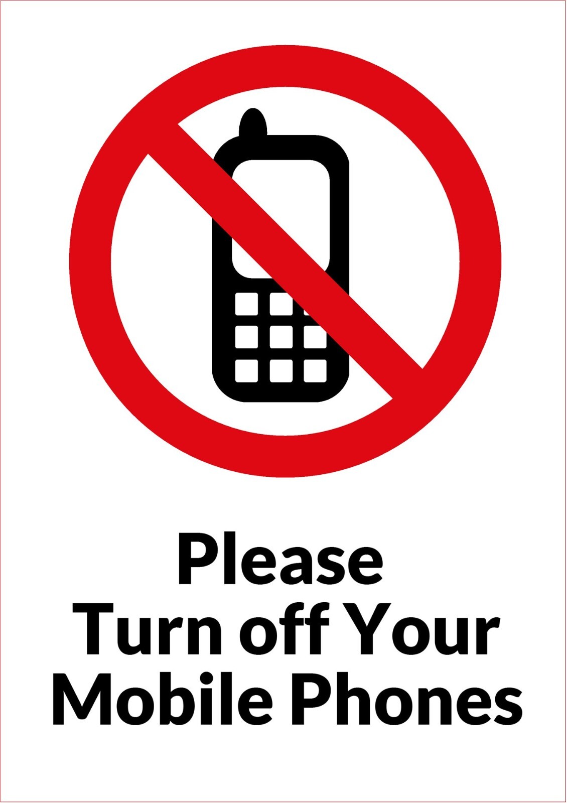 *2x3 Fridge Magnet* Sign Cell Texting Talking