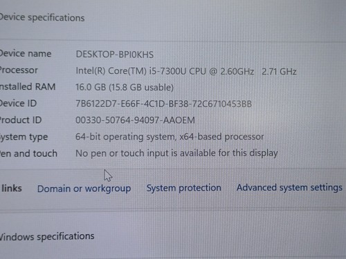 14INCHLENOVO THINKPAD T470 CORE I5 7TH GEN 16GB 256GB SSD WIN 11 PRO/OFFICE 2019 - Picture 3 of 11