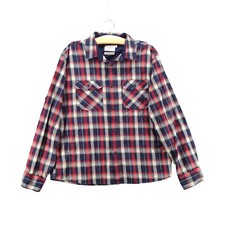 Goodfellow Co. Men's Shacket Shirt Jacket Large Multicolor Plaid Lined Cotton