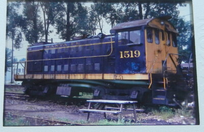 2 RR TRAIN Slide ATSF Sante Fe ALCO S-4 #1519 Worthington OH 1978 GT26 ...