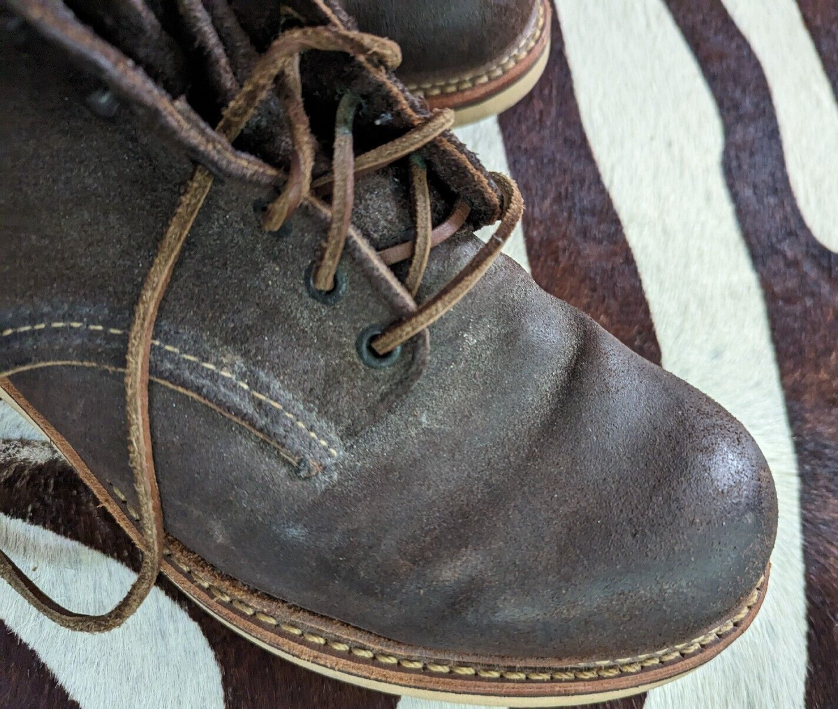Red Wing J Crew 4573 10 D Chocolate Brown Muleskinner Made  display picture 3