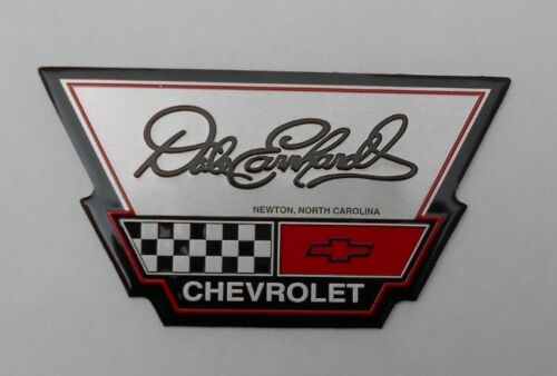 DALE EARNHARDT CHEVROLET CHEVY DEALERSHIP METAL EMBLEM DECAL NASCAR 3 - Picture 1 of 1