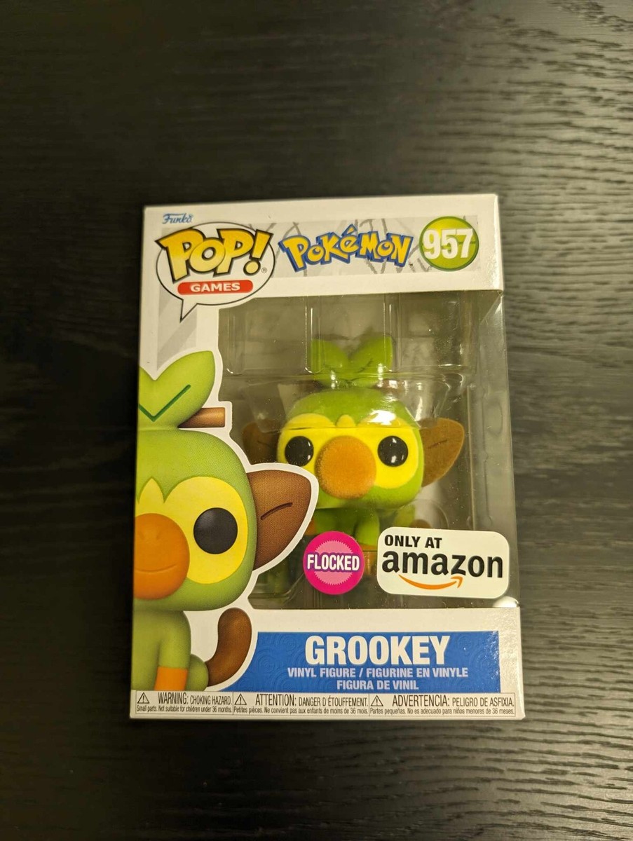 Funko Pop! Pokémon - Grookey (Flocked) - Amazon (Exclusive