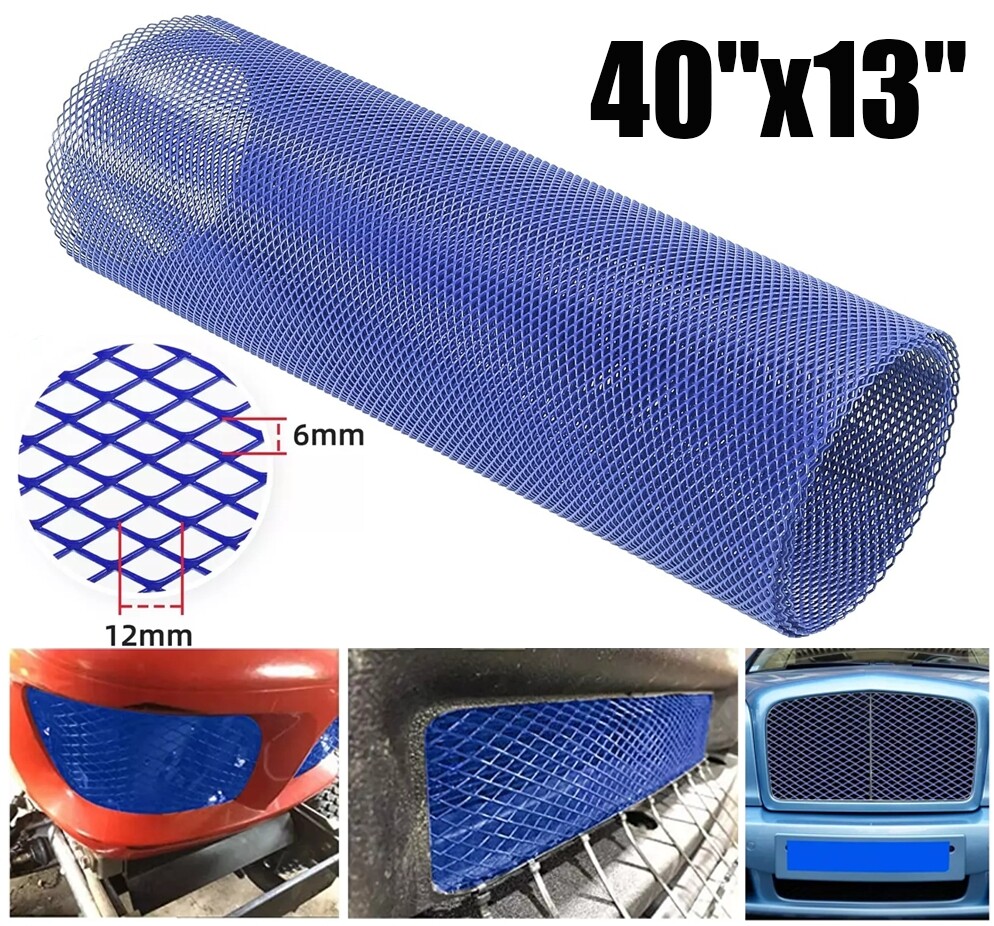 Aluminum Auto Grill Mesh Cover Car Bumper Fender Hood Vent Grille Net 40''x13''