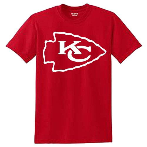 KANSAS CITY CHIEFS PREMIUM VINYL T SHIRTS SM-4X GET YOURS NOW!