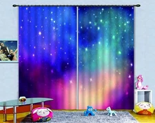 3D Beautiful Starry Sky ZHUA2962 Photo Curtain Window Blockout Fabric Amy 2023