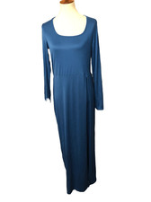 Fashion Nova blue long sleeve maxi cut to thigh and matching pants NWT XL