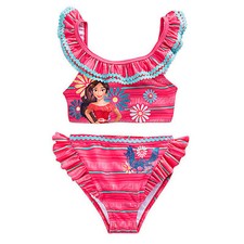 NUEVO CON ETIQUETAS Disney Store Princesa Elena Traje de Baño Elena de Avalor 2 piezas UPF 50+ Niñas