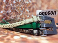 Pacsun S With Love From California 3 Pack Skinny Belts Snakeskin Green Beige Pacsun S With Love From California 3 Pack Skinny Belts Snakeskin Green Beige