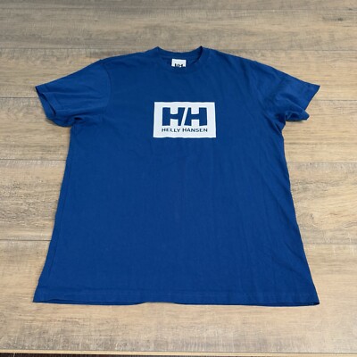 Helly Hansen Mens T Shirt Size (S/M) Slim Fit Blue 100% Cotton B14