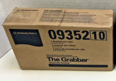 Kimberly Clark 09352 10 Wypall , The Grabber Wiper Dispenser Bracket, White