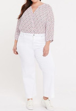 NYDJ - Teresa Wide Leg Ankle Jeans - Optic White - NWT