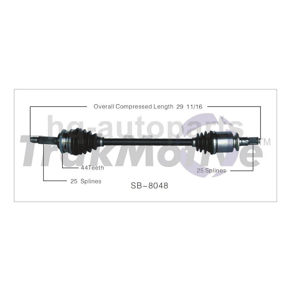 Eje CV + cojinete de cubo de rueda para Subaru Legacy 2004 2003 2002 2001 2000 Foto 2 de 4