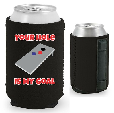 #ad #ad Your Hole is My Goal Magnetic Can Coolie; Neoprene Collapsible $17.34