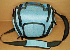 USA Gear Blue Camera Case w Padded Interior Weather Resistant w 3 Zip Pockets