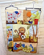 Lambs  Ivy Baby Team Safari Sports Jungle Crib Quilt Blanket Wall Hanging