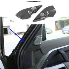 Carbon Fiber A Pillar Speaker Sound Cover Trim For Car Land Rover Defender 20-23
