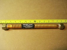  2981. Cu Water Heater Connector 3/4" FIP x 3/4" FIP x 12" L