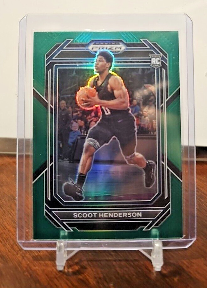 2023-24 Panini Prizm Draft Picks - Green Prizm #24 Scoot Henderson (RC) Portland