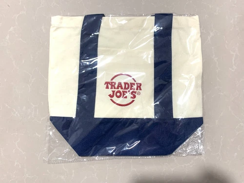 NEW Trader Joe’s Mini Canvas Tote Bag Set Of A Shopping Bag HAND READY TO SHIP - Bild 2 von 9