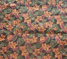 Cotton Fabric 36"x45" Fall Leaves Autumn Harvest Thanksgiving Fauna Blender