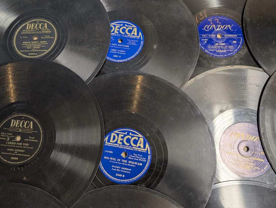 x54 BULK LOT 78 RPM Records MGM Decca London Label Collection Big Band Jazz - Image 3 of 4