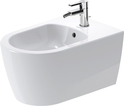 Duravit 2288150000 White Me By Starck Wall Mounted Ceramic Bidet - Less Faucet