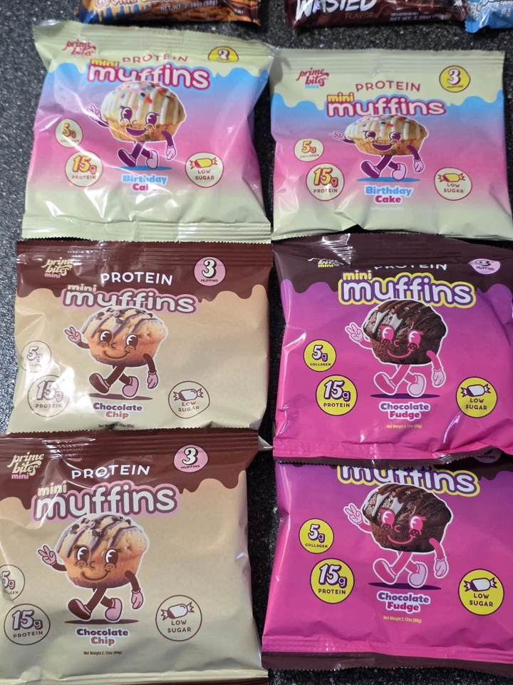 27 Assorted Flavor Protein Bars Lot: Built Puff | Prime Bites | Muffins | Anabar - Image 2 of 4