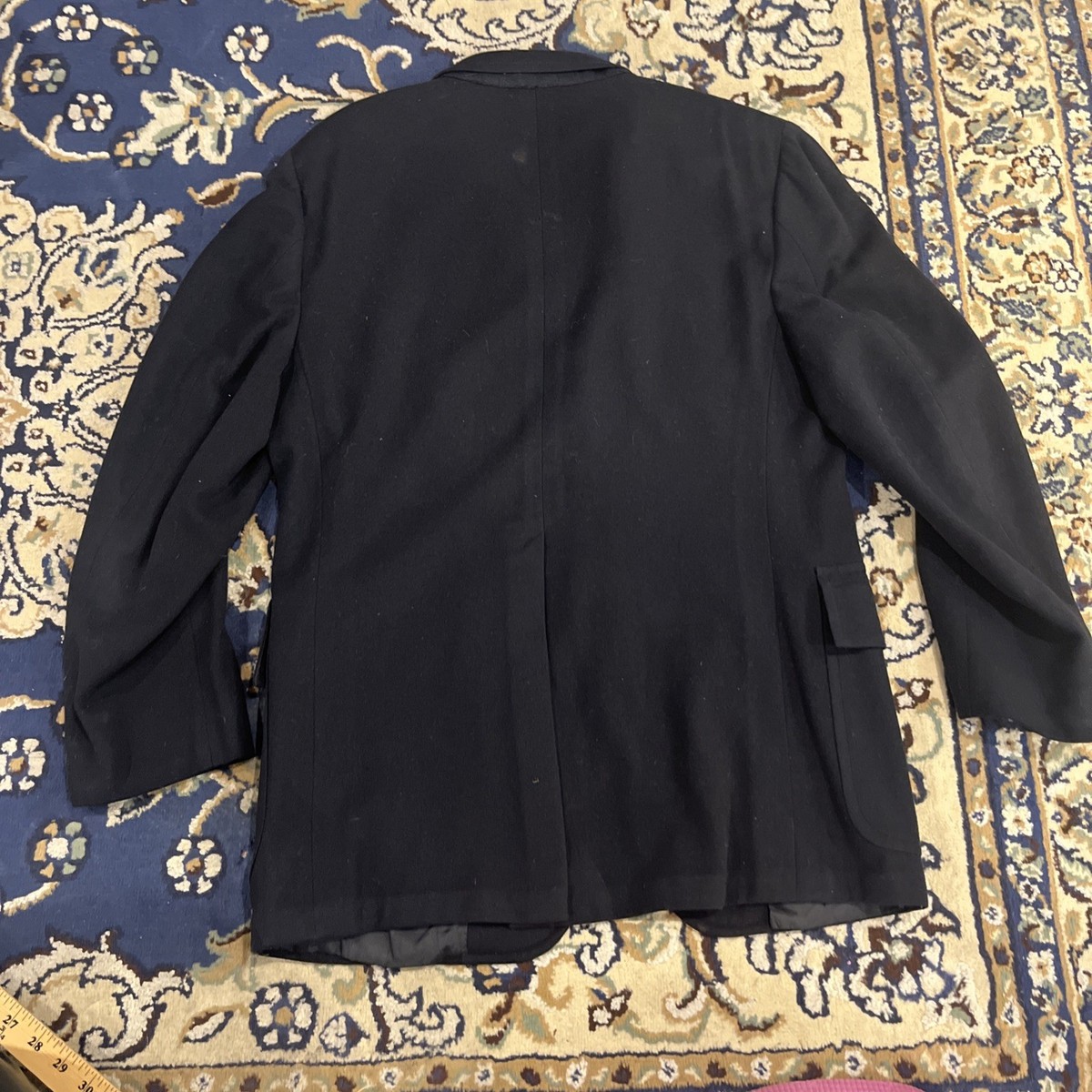 VTG 1960s J. Press Navy Blazer Blue Patch Pocket Blazer 40S 3 roll